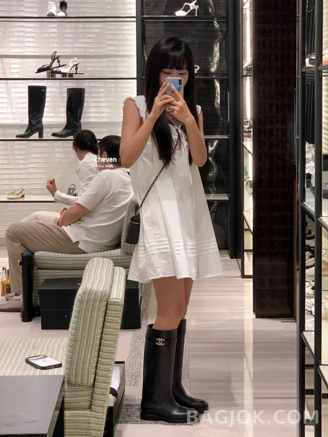 샤넬 샤넬 금속 버클 스트랩 라이딩 부츠 상세 이미지