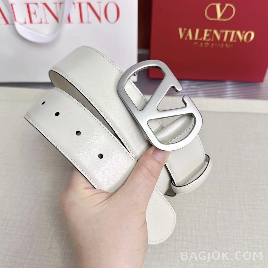 발렌티노 발렌티노 V로고 4cm 레더 벨트 상세 이미지