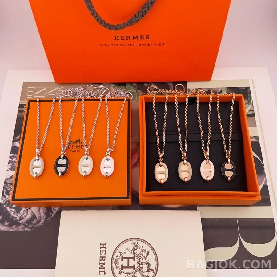 에르메스 에르메스 쉐인 당크르 에나멜 목걸이 상세 이미지