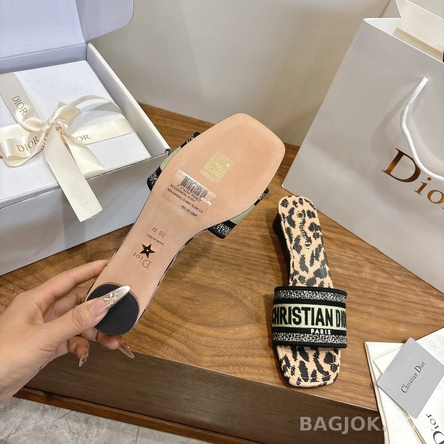 디올 디올 Dway 로고 힐 샌들 상세 이미지