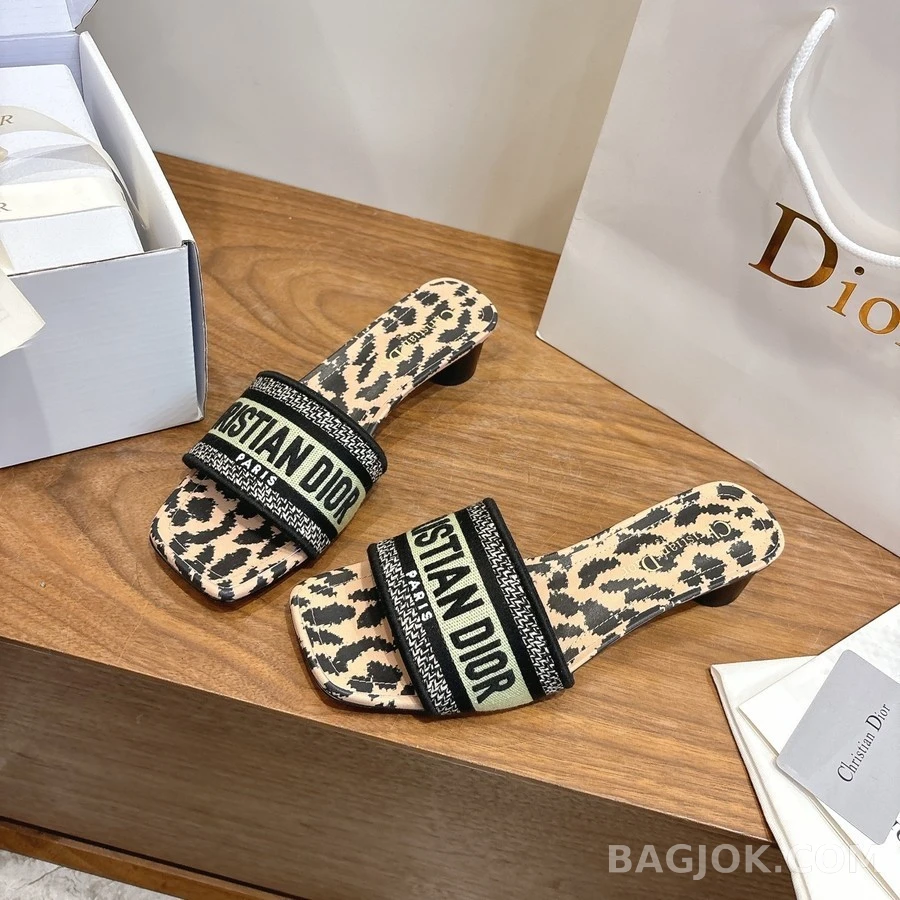 디올 디올 Dway 로고 힐 샌들 상세 이미지