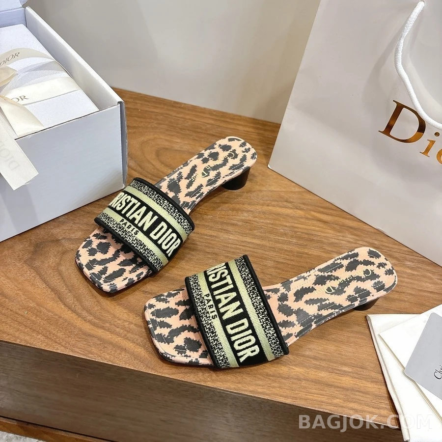디올 디올 Dway 로고 힐 샌들 상세 이미지