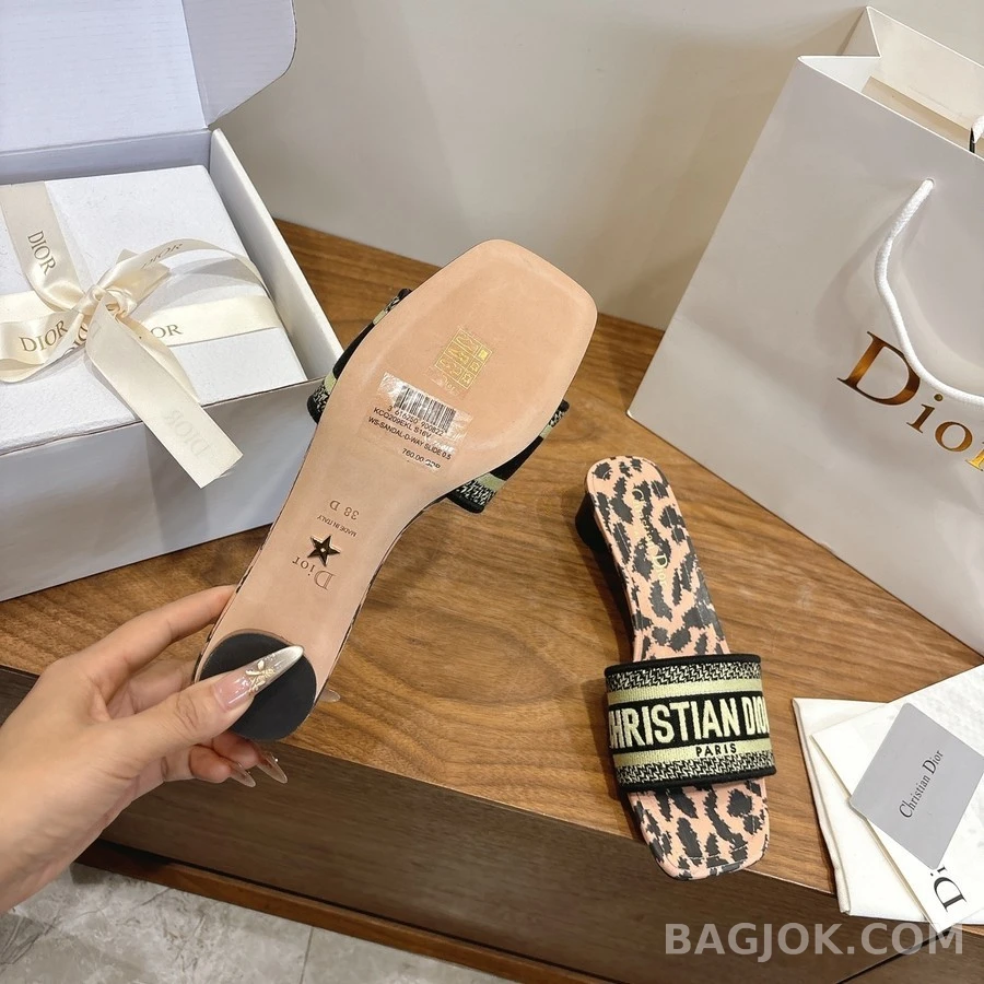 디올 디올 Dway 로고 힐 샌들 상세 이미지