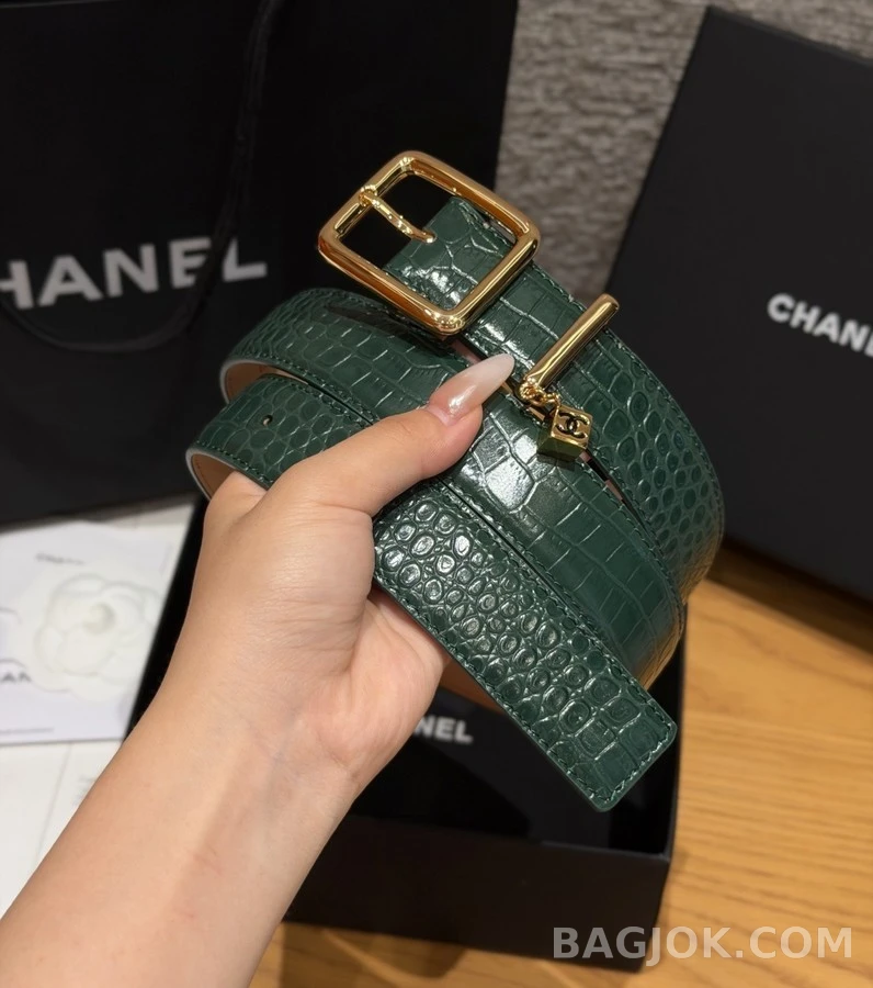 샤넬 샤넬 크로커 엠보싱 벨트 상세 이미지