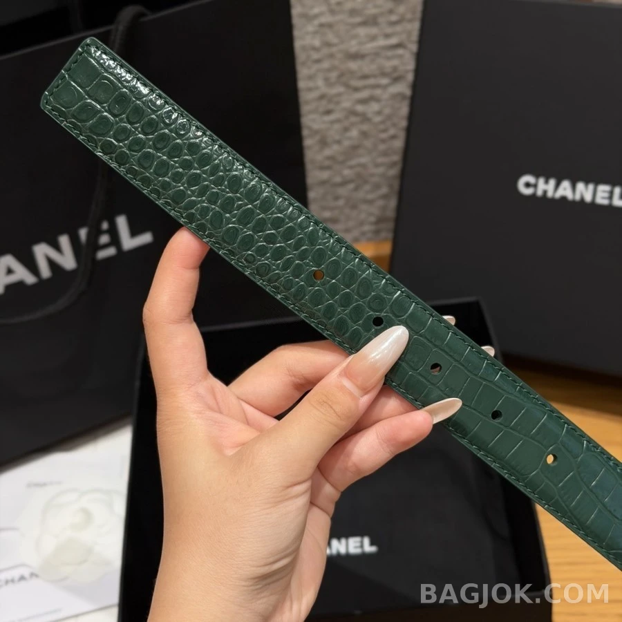 샤넬 샤넬 크로커 엠보싱 벨트 상세 이미지