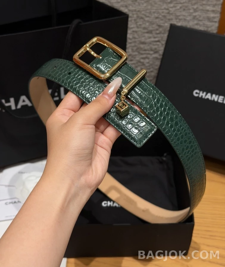 샤넬 샤넬 크로커 엠보싱 벨트 상세 이미지