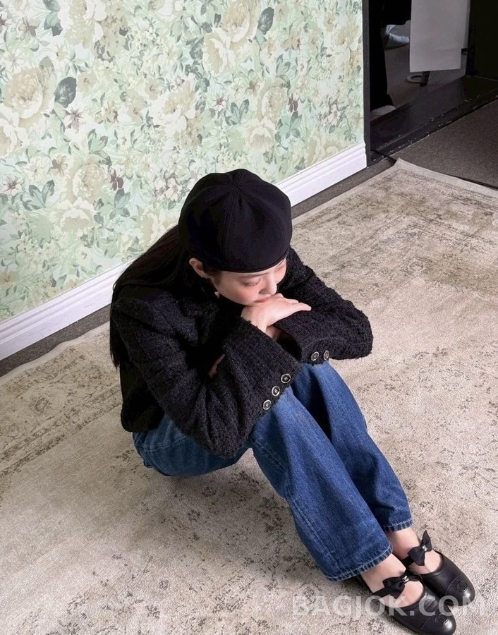 샤넬 샤넬 컷아웃 리본 메리제인 플랫 상세 이미지