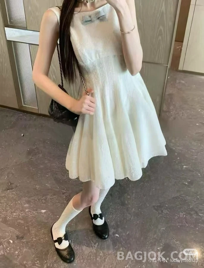 샤넬 샤넬 컷아웃 리본 메리제인 플랫 상세 이미지