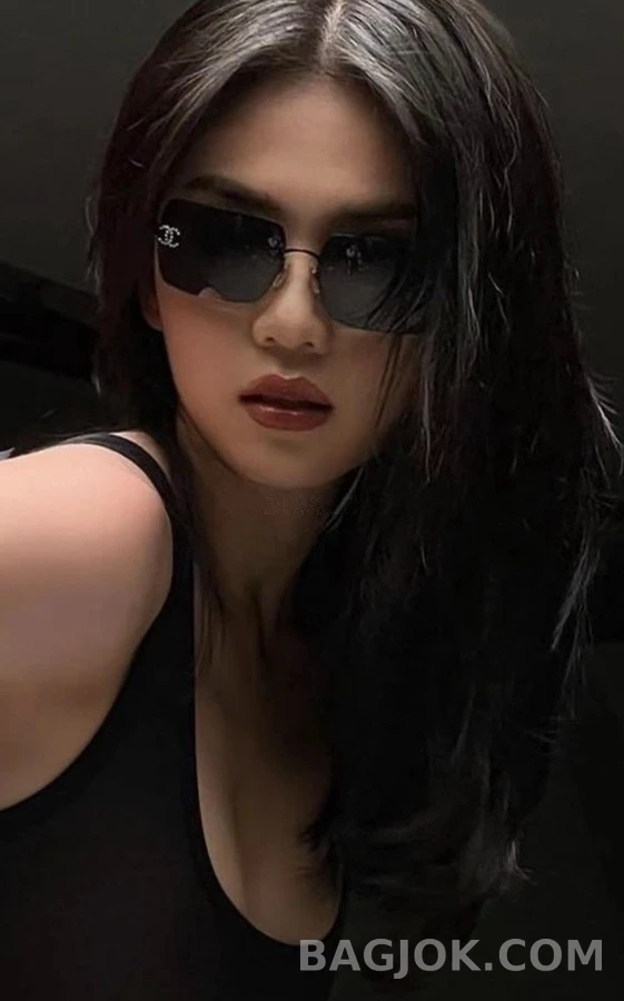 샤넬 샤넬 크리스탈 더블 C 림리스 선글라스 상세 이미지