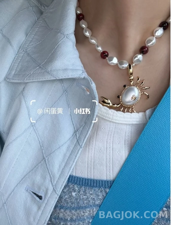 샤넬 샤넬 크랩 진주 목걸이 상세 이미지