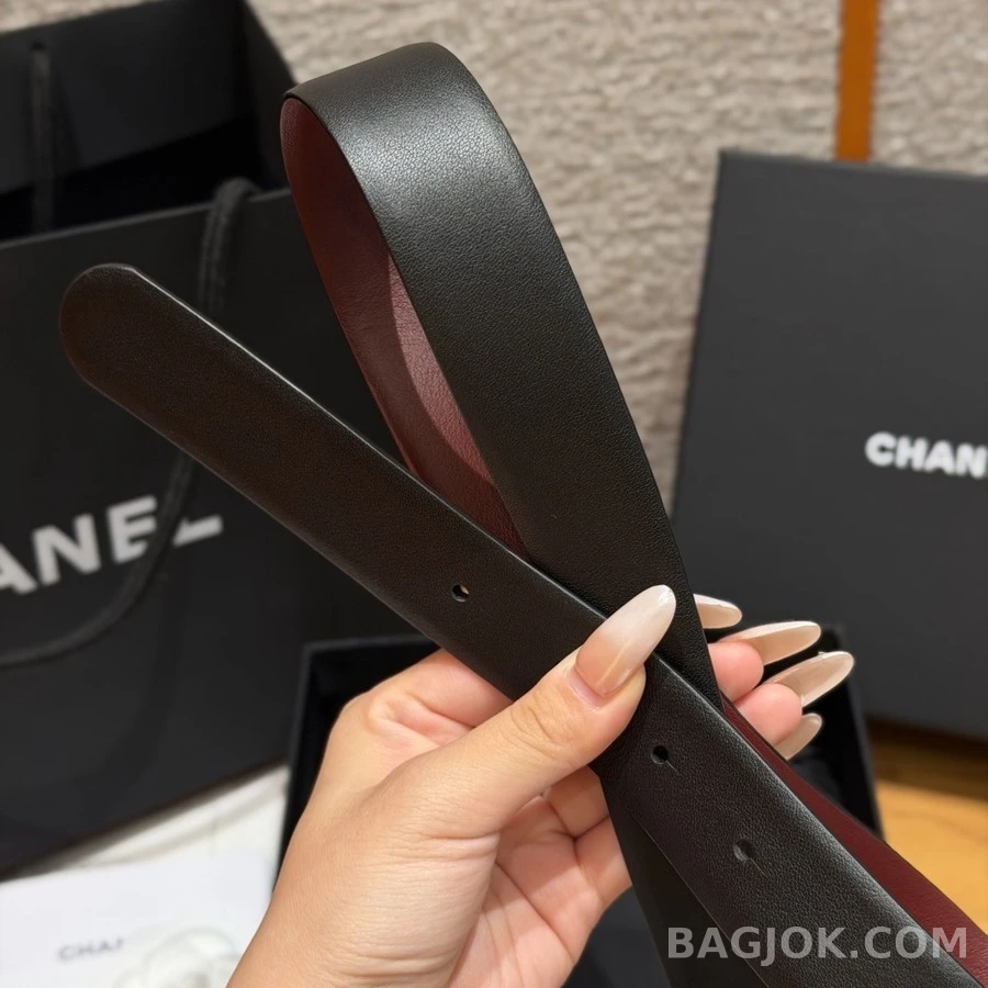 샤넬 샤넬 로고 진주 장식 벨트 상세 이미지