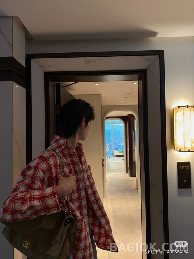 샤넬 샤넬 체크 울 셔츠 상세 이미지