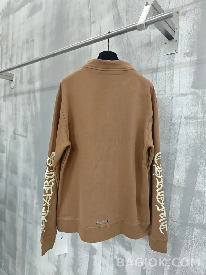 크롬하츠 크롬하츠 레터링 자수 하프집업 맨투맨 상세 이미지