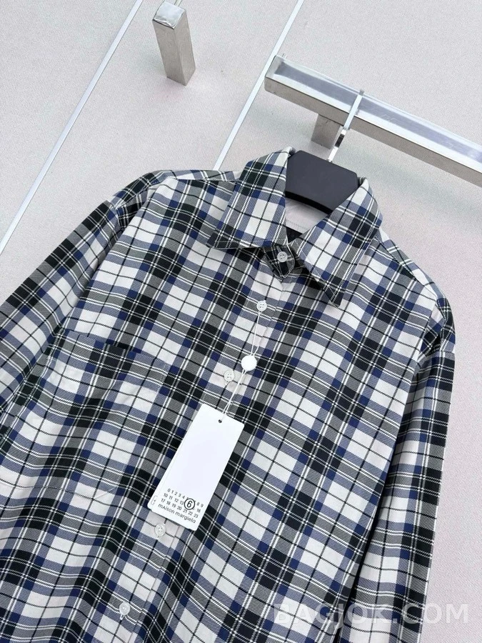 메종 마르지엘라 메종마르지엘라 그리드 체크 리버서블 셔츠 상세 이미지
