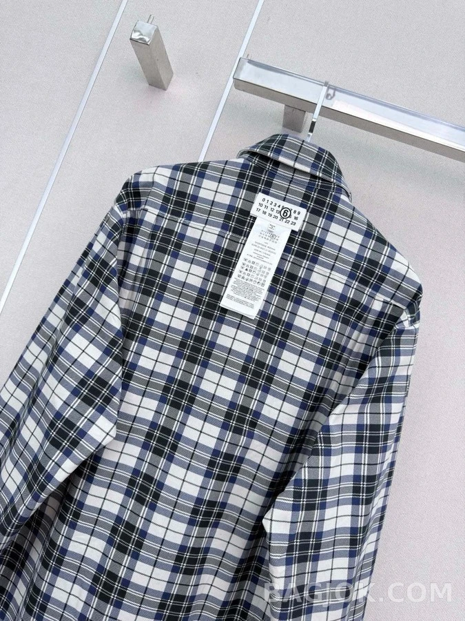 메종 마르지엘라 메종마르지엘라 그리드 체크 리버서블 셔츠 상세 이미지