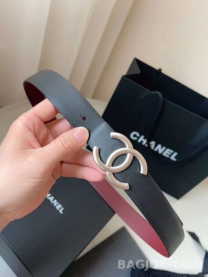 샤넬 샤넬 인터로킹 C 버클 벨트 상세 이미지