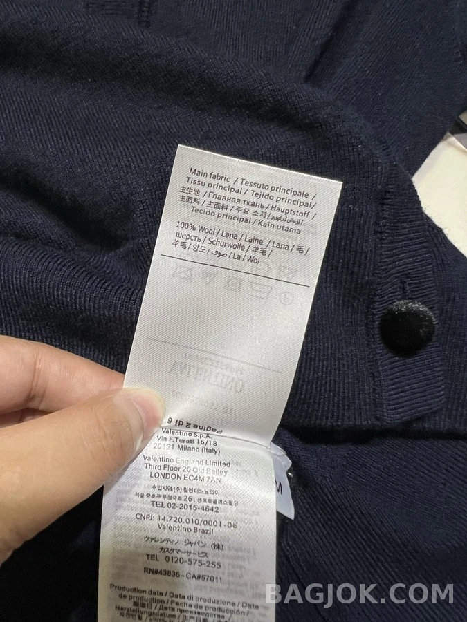 발렌티노 발렌티노 보우 장식 니트 가디건 상세 이미지