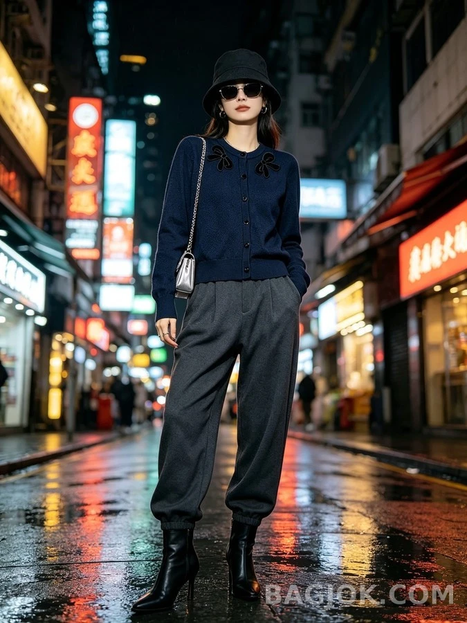 발렌티노 발렌티노 보우 장식 니트 가디건 상세 이미지