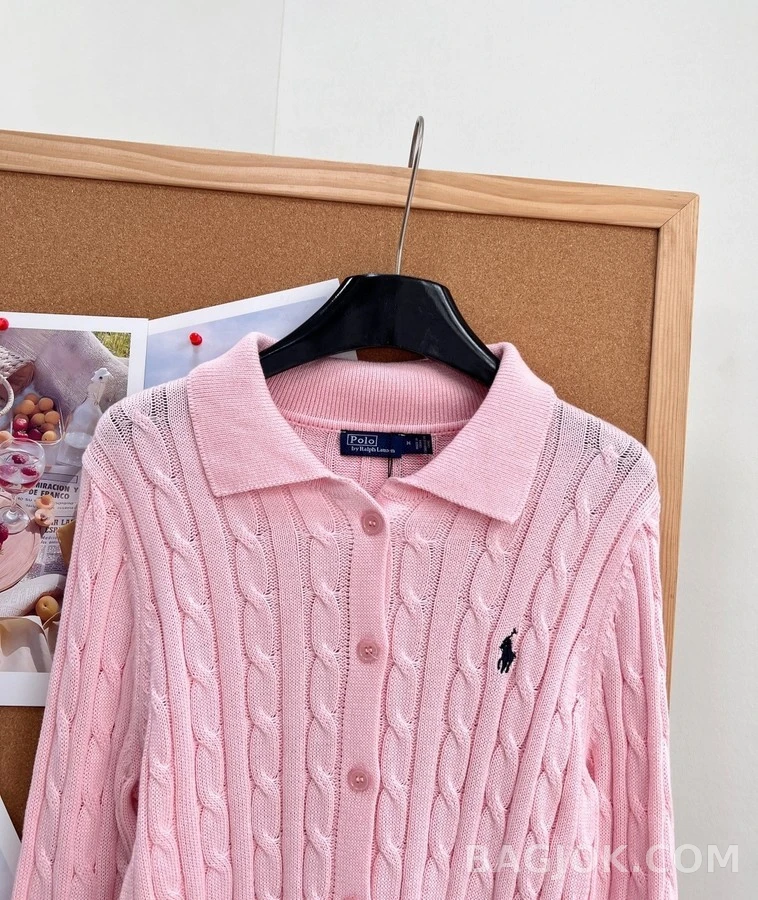 폴로 랄프 로렌 폴로 랄프 로렌 폴로넥 케이블 니트 가디건 상세 이미지