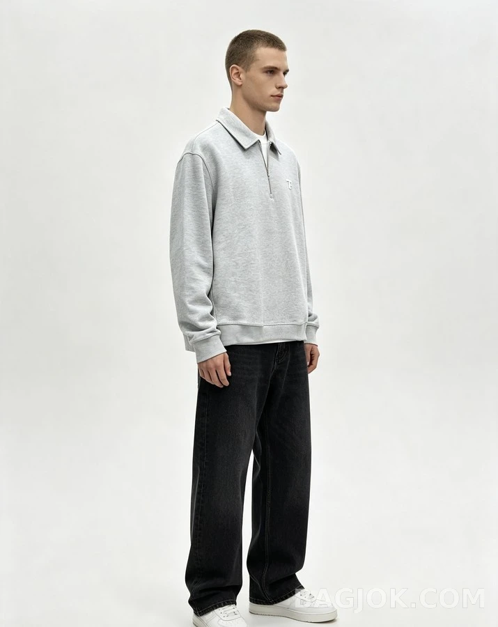 톰포드 톰포드 TF 로고 반집업 맨투맨 상세 이미지