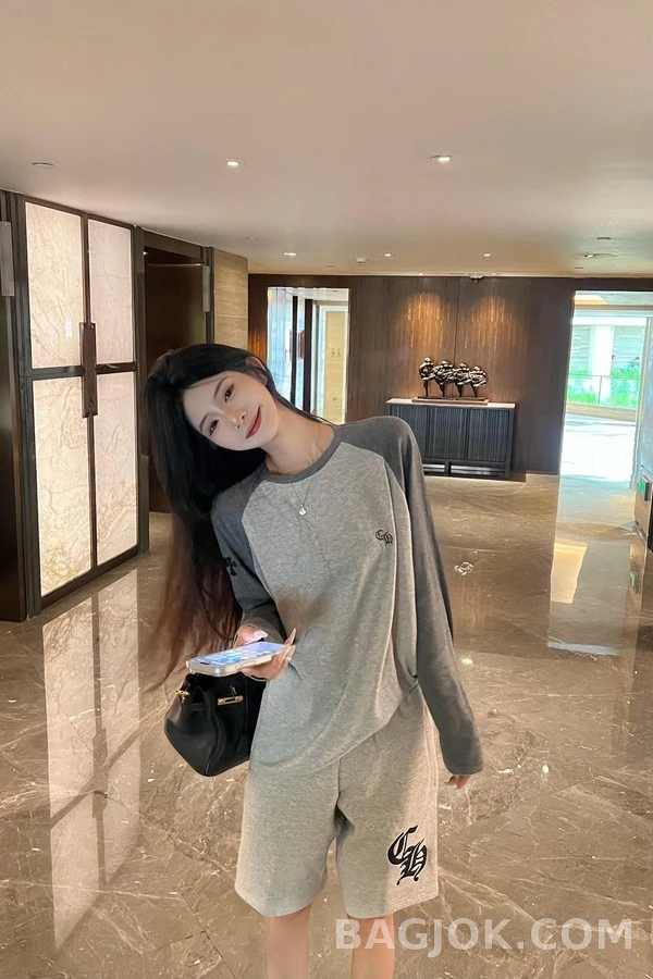 크롬하츠 크롬하츠 크로스 래글런 긴팔 티셔츠 상세 이미지