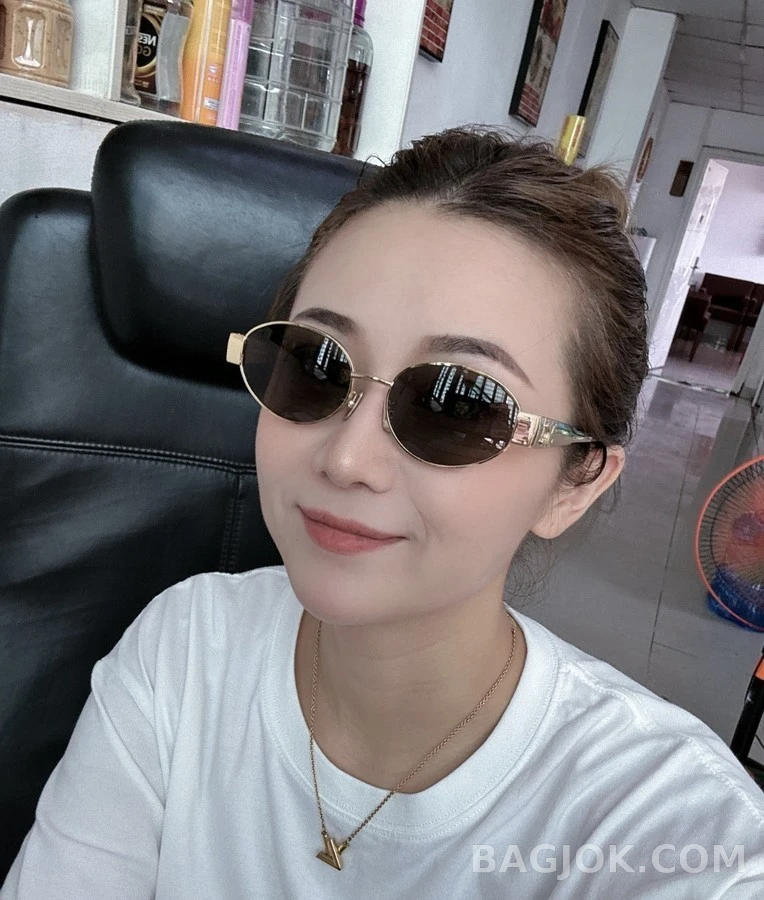 셀린느 셀린느 트리옹프 레트로 타원 선글라스 상세 이미지