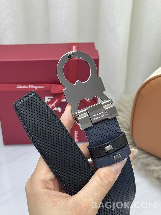 페라가모 페라가모 펀칭 간치니 리버서블 벨트 상세 이미지