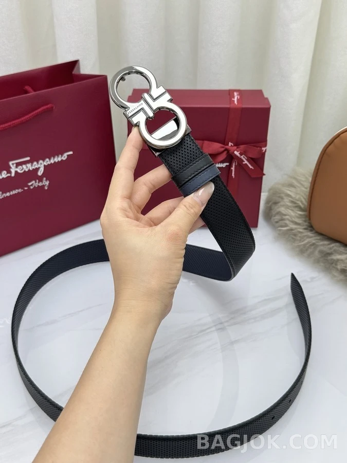 페라가모 페라가모 펀칭 간치니 리버서블 벨트 상세 이미지