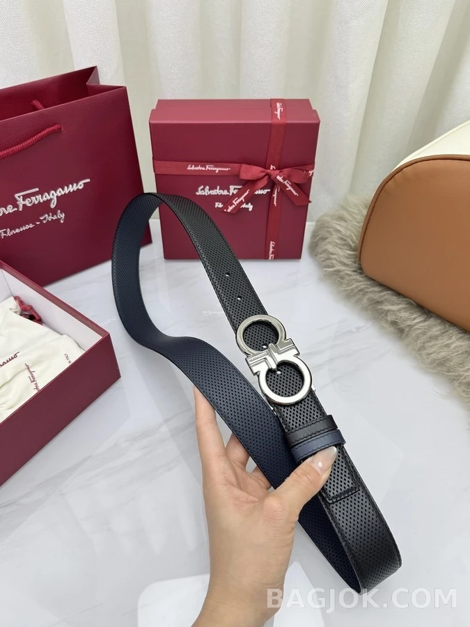페라가모 페라가모 펀칭 간치니 리버서블 벨트 상세 이미지