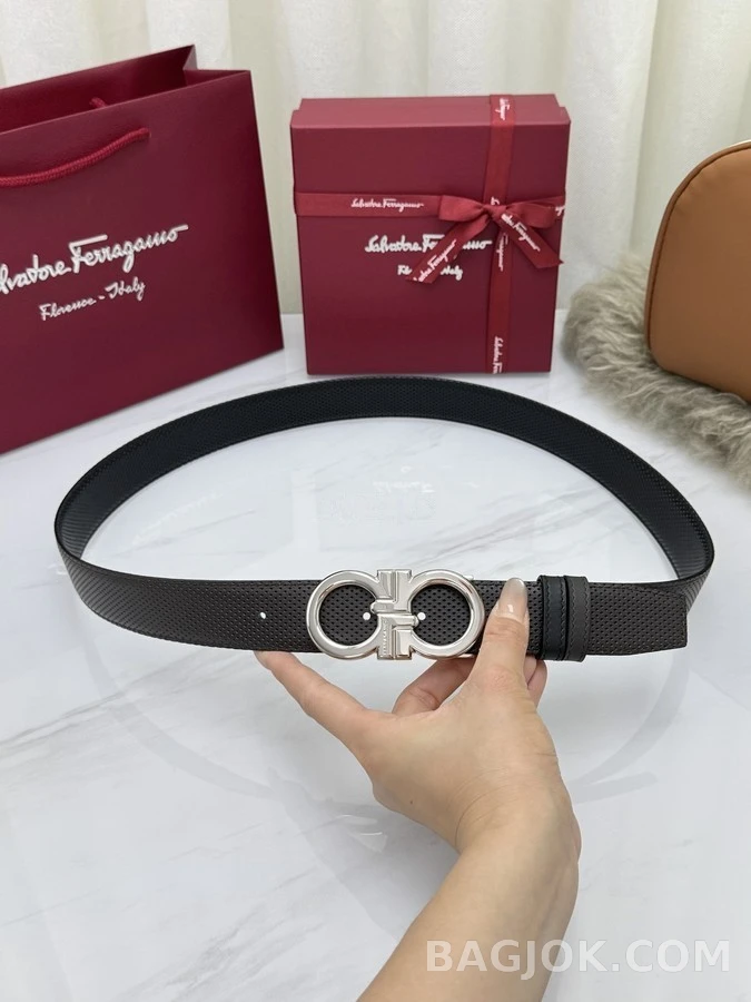 페라가모 페라가모 펀칭 간치니 리버서블 벨트 상세 이미지