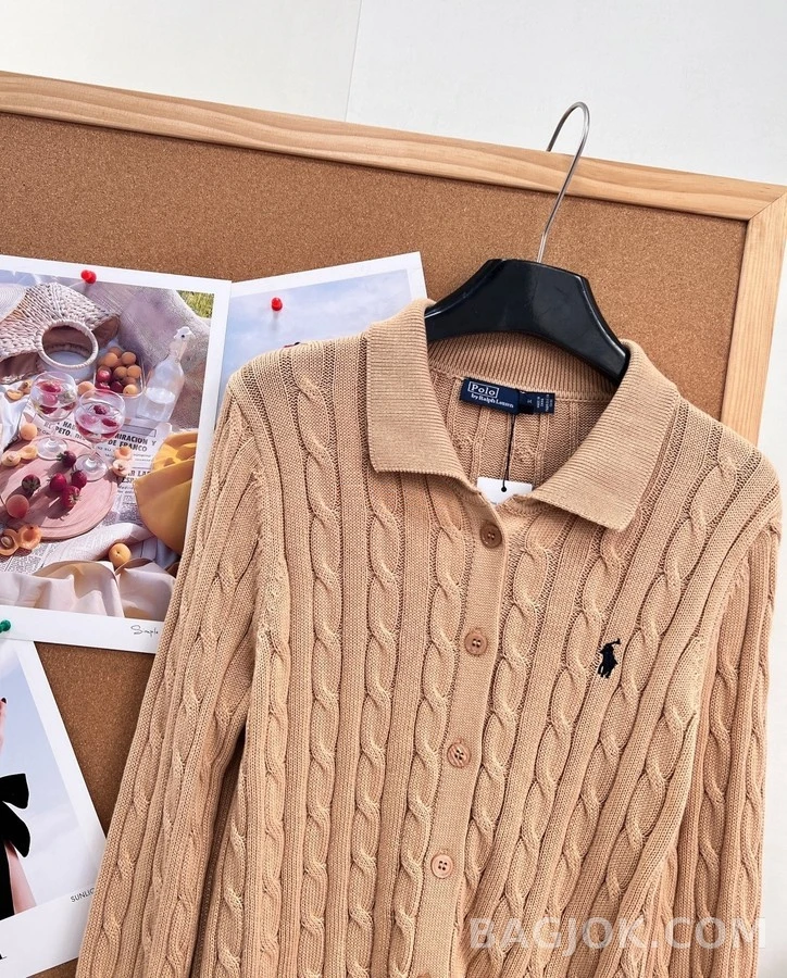 폴로 랄프 로렌 폴로 랄프 로렌 Polo 카라 케이블 니트 가디건 상세 이미지