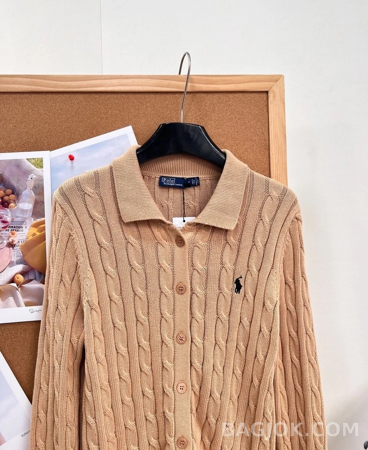 폴로 랄프 로렌 폴로 랄프 로렌 Polo 카라 케이블 니트 가디건 상세 이미지