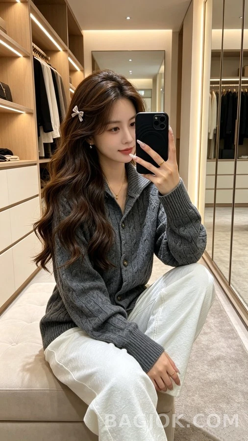 폴로 랄프 로렌 폴로 랄프 로렌 케이블 카라 가디건 상세 이미지