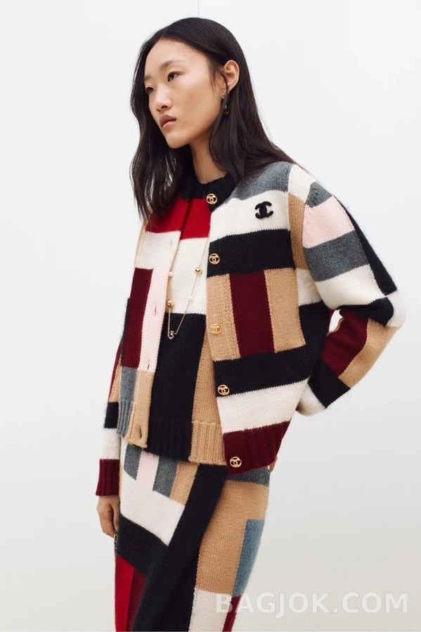 샤넬 샤넬 패치워크 가디건 상세 이미지