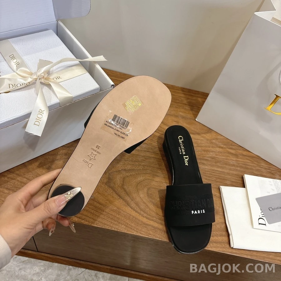 디올 디올 Dway 코튼 힐 뮬 상세 이미지