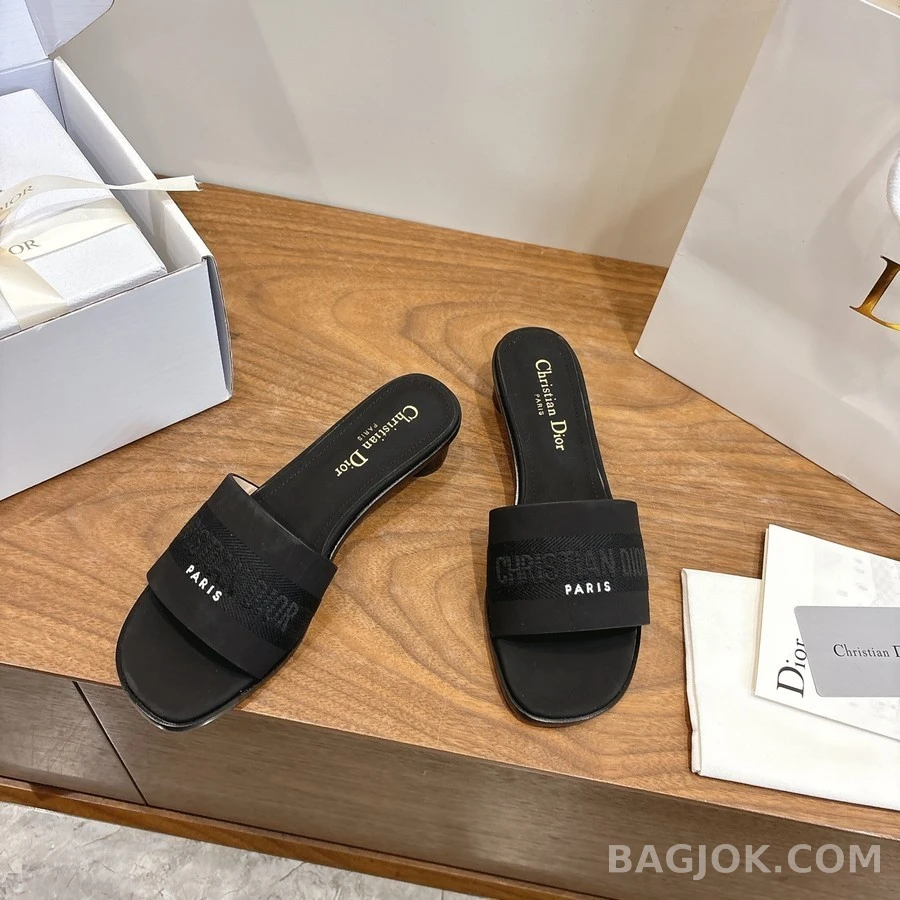 디올 디올 Dway 코튼 힐 뮬 상세 이미지