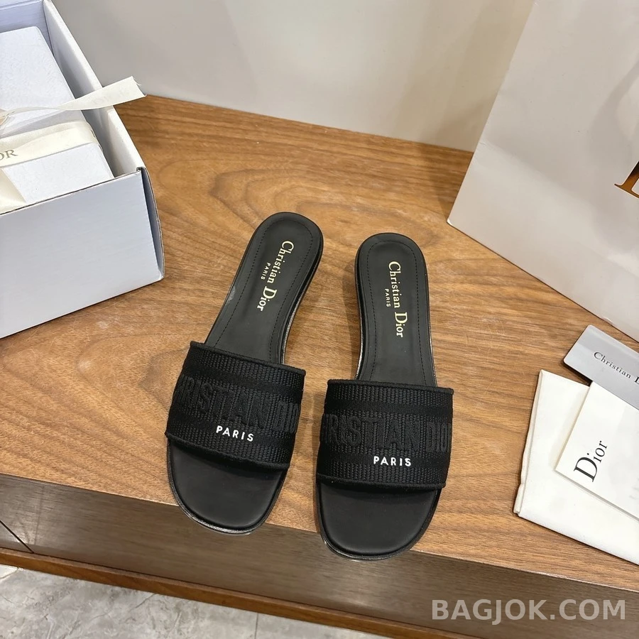 디올 디올 Dway 코튼 힐 뮬 상세 이미지