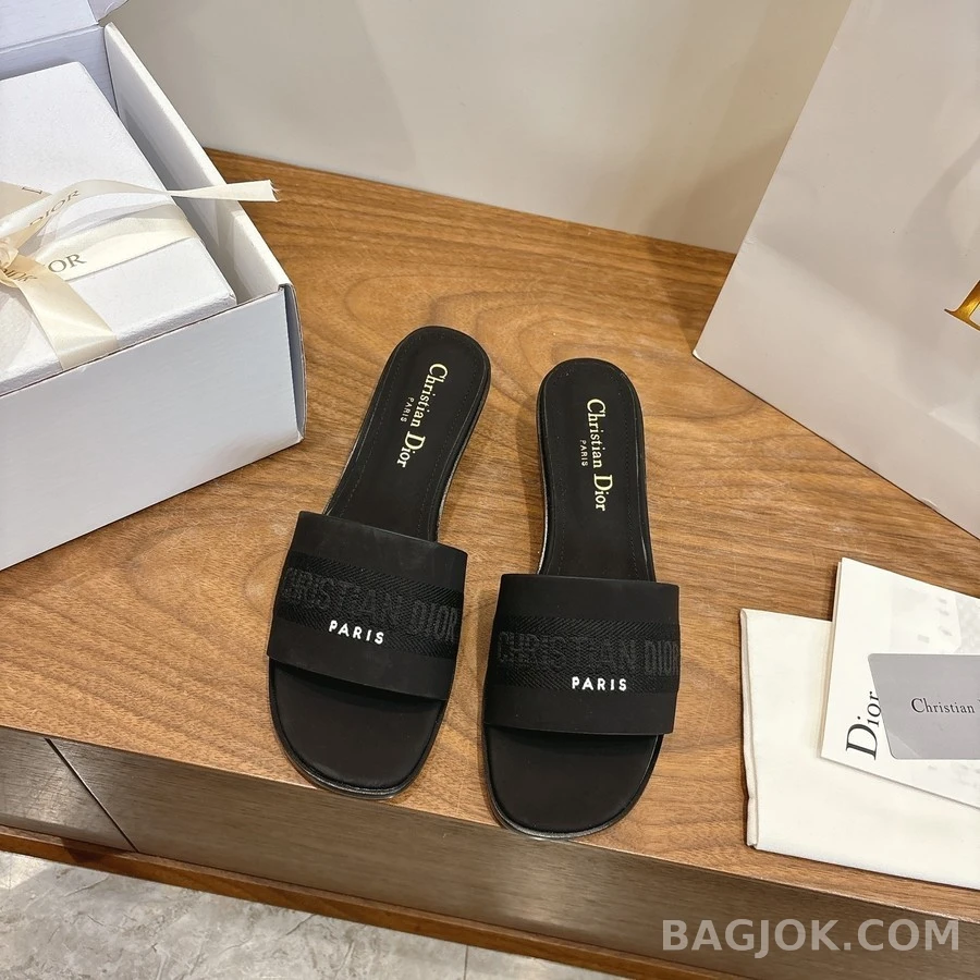 디올 디올 Dway 코튼 힐 뮬 상세 이미지