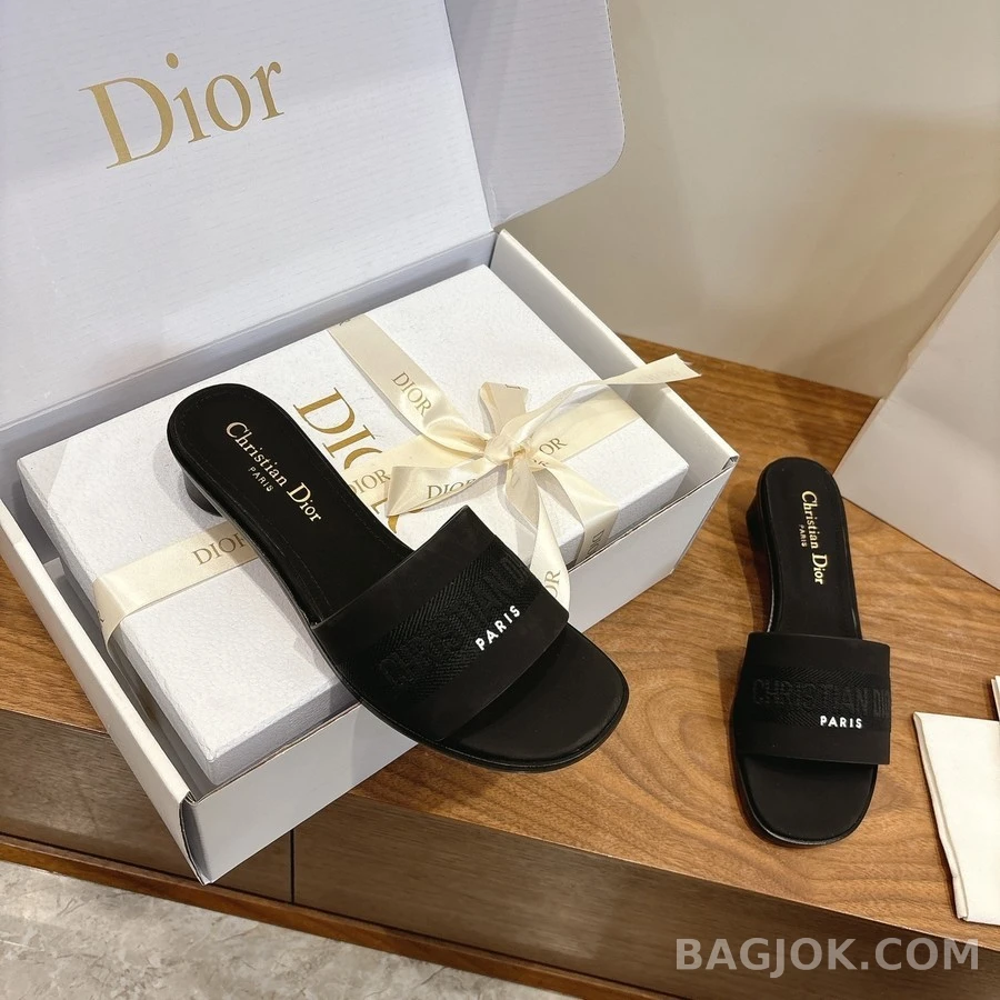 디올 디올 Dway 코튼 힐 뮬 상세 이미지