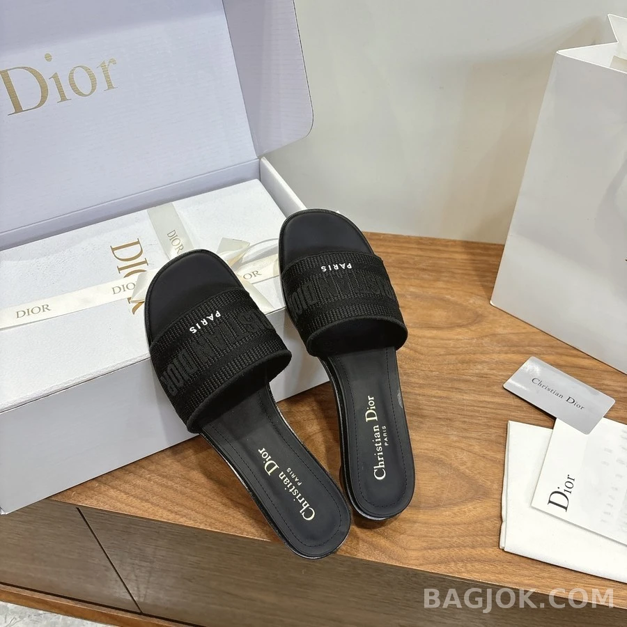 디올 디올 Dway 코튼 힐 뮬 상세 이미지