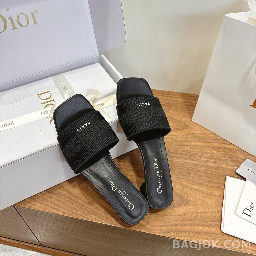 디올 디올 Dway 코튼 힐 뮬 상세 이미지