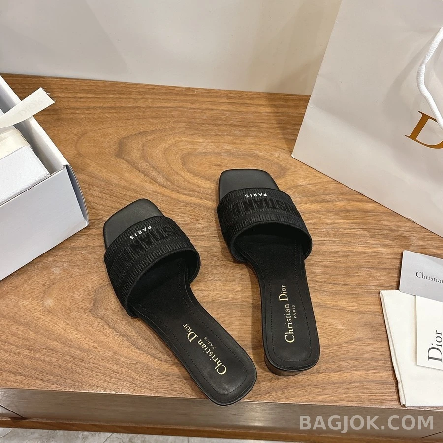 디올 디올 Dway 코튼 힐 뮬 상세 이미지