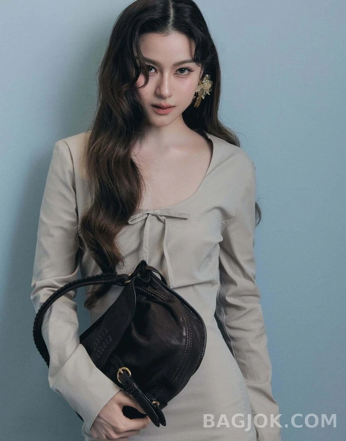 미우미우 미우미우 로고 리본 원피스 상세 이미지
