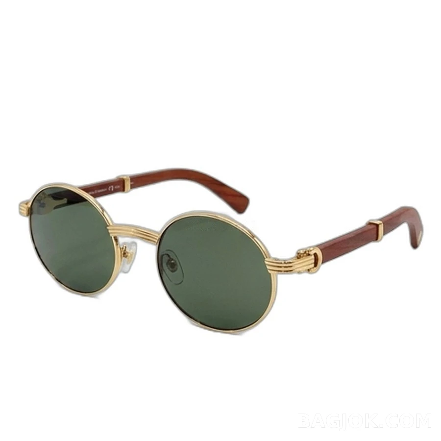 까르띠에 까르띠에 메탈 우드템플 선글라스 상세 이미지