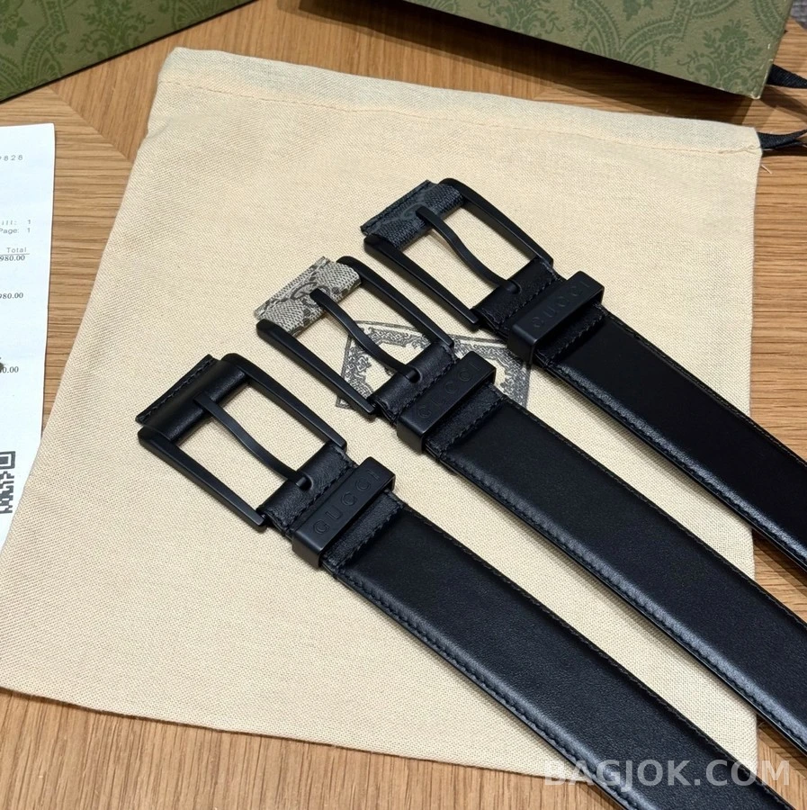 구찌 구찌 로고 핀 버클 벨트 상세 이미지