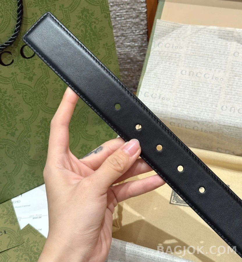 구찌 구찌 로고 핀 버클 벨트 상세 이미지