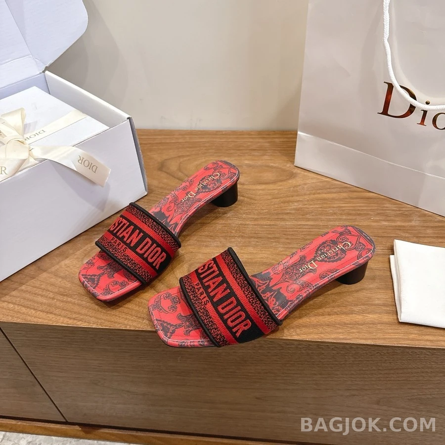 디올 디올 Dway 로고 힐 뮬 상세 이미지