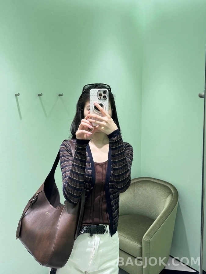 프라다 프라다 리브드 스트라이프 가디건 상세 이미지