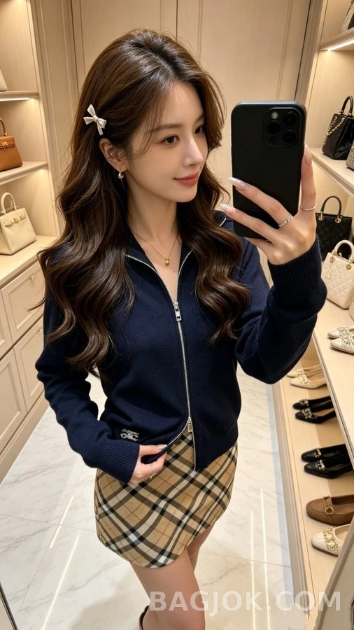버버리 버버리 로고 패치 집업 니트 가디건 상세 이미지
