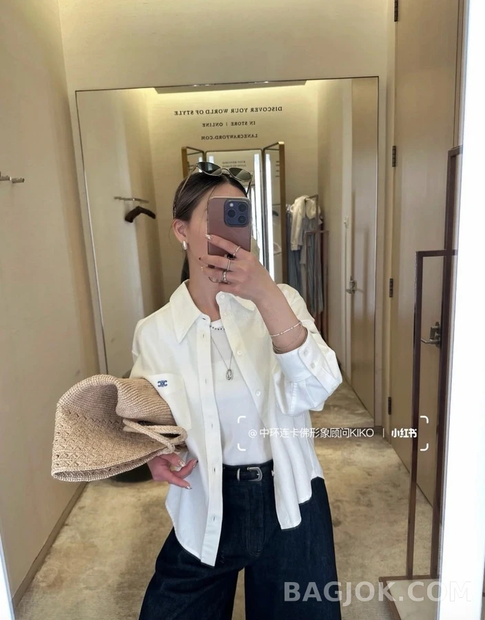셀린느 셀린느 개선문 엠블럼 자수 셔츠 상세 이미지